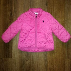 Ralph lauren baby girl quilted jacket